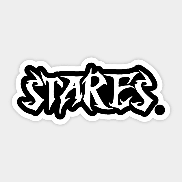 stares Sticker by Oluwa290